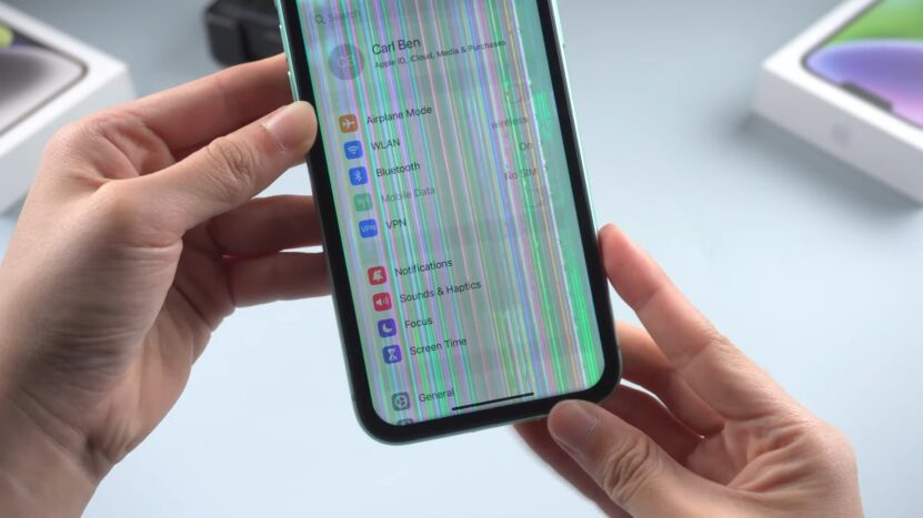 Lines on iPhone Screen